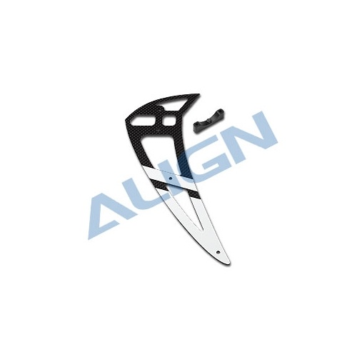 H70T007XX - 700E PRO Carbon Vertical Stabilizer - White