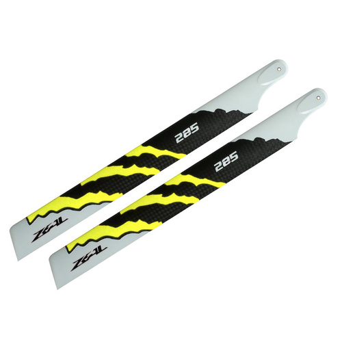 ZHM-NRG285Y - ZEAL Carbon Fiber Main Blades 285mm Energy (Yellow)