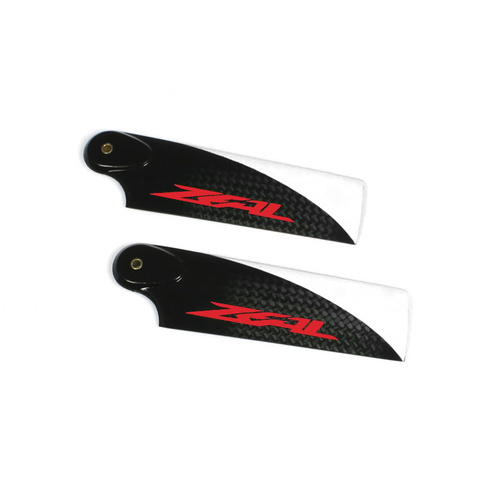 ZHT-095C - ZEAL Carbon Fiber Tail Blades 95mm (Neon Orange)