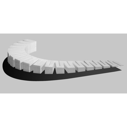 4% Incline Starter 2' Each (4 Styrofoam Pieces) 2-1/2"x24" ws-st1413