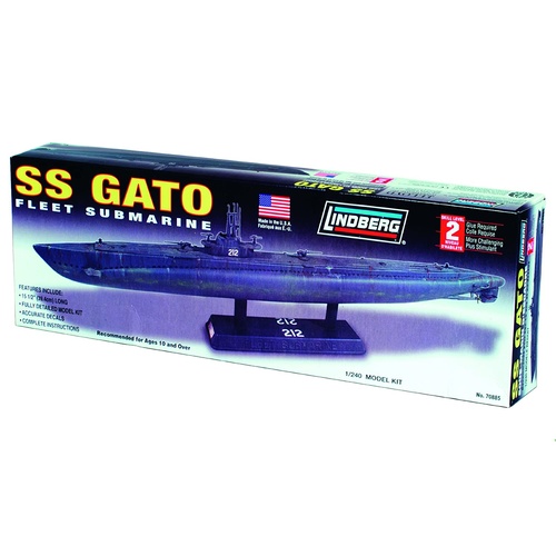 Lindberg 1:240 SS Gato Fleet Submarine 521 70885