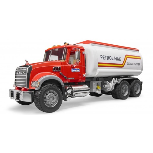 240 02827 - BRUDER 1:16 MACK Granite Tank Truck w/ Water Pump
