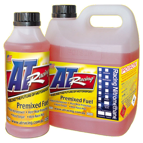 C254LSYN/CAS - AT Racing 25% Nitro C25% 4Litre 10% Syn 5% Castor