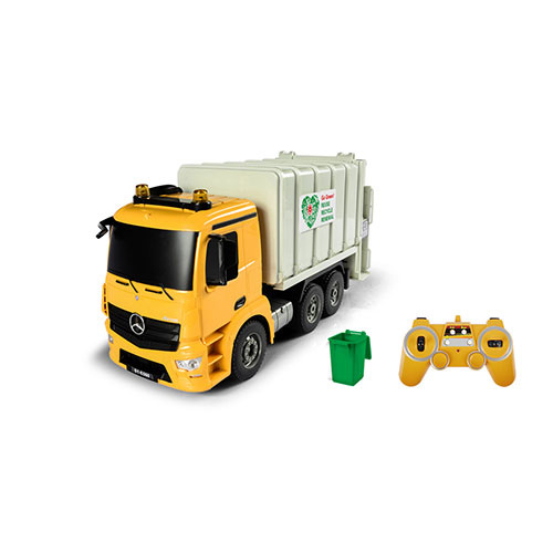 DE 1/20 R/C Mercedes Benz Garbage Truck Rear Loading w/ Lights and Sound + USB Charger