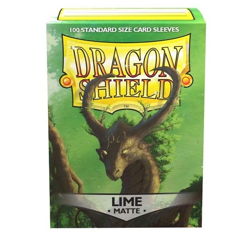 Sleeves - Dragon Shield - Box 100 - Matte Lime AT11038