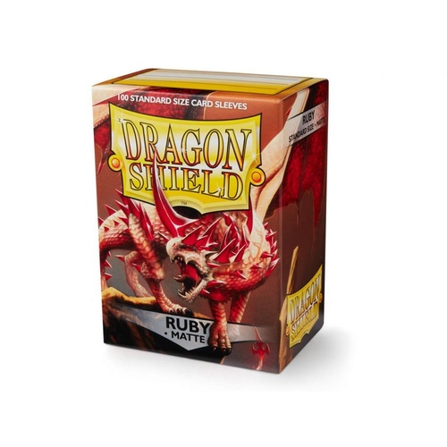 Sleeves - Dragon Shield - Box 100 - Matte Ruby AT11037