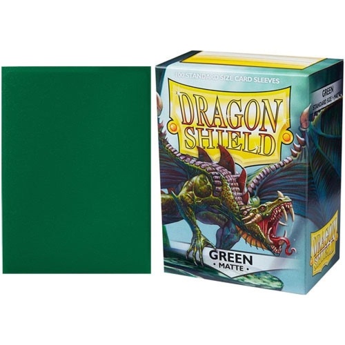 Sleeves - Dragon Shield - Box 100 - Green MATTE AT11004