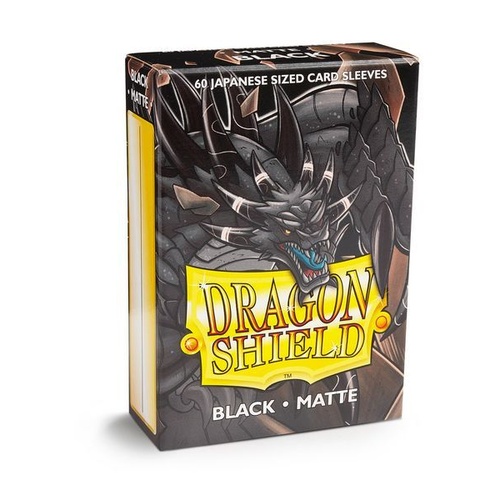 Sleeves - Dragon Shield Japanese - Box 60 - Black Matte