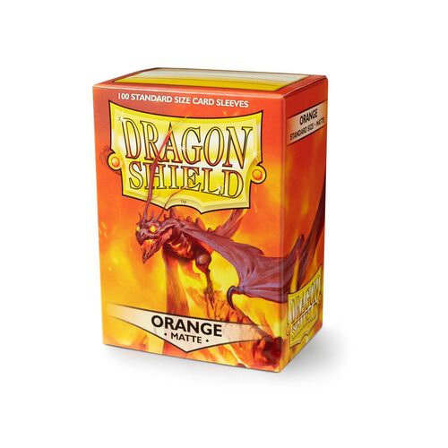 Sleeves - Dragon Shield - Box 100 - Orange MATTE AT11013