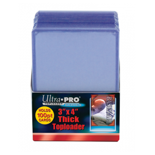 ULTRA PRO Top Loader - 3 x 4 100pt. Clear Thick