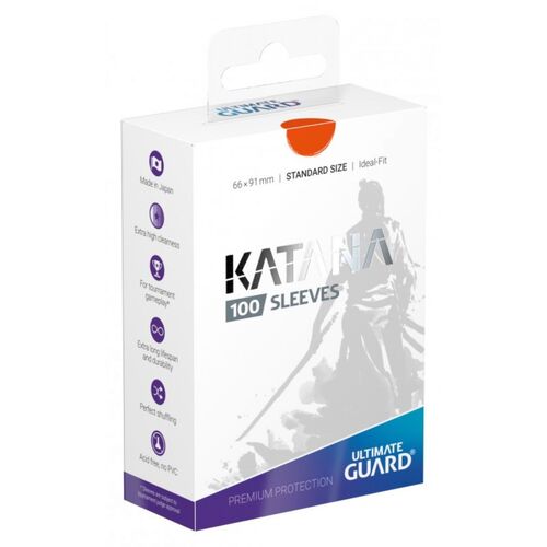 Ultimate Guard Katana Standard Size Sleeves Orange (100) UGD010898