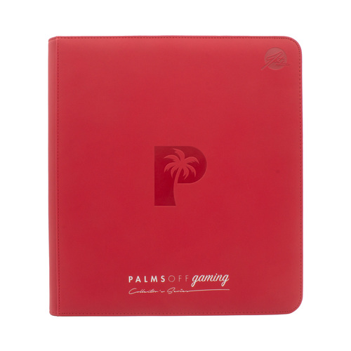 Collector's Series 12 Pocket Zip Trading Card Binder - RED ZB-12-RED