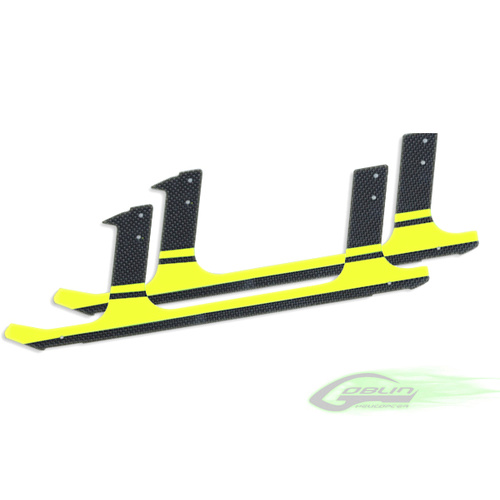 Carbon Fiber Landing Gear - Yellow (2pcs) - Goblin H0107-S