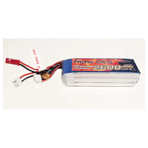 Gens Ace 2600mah 3s 1c Transmitter Lipo Battery Pack suitable for Taranis GA26003S1
