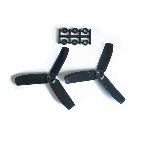 HQProp 4x4x3 Composite Triple Blade Propellers - Black 4x4x3RB - CW HQP010304403