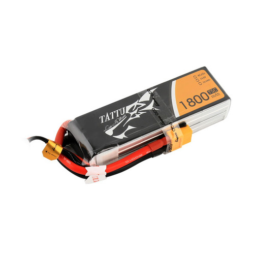 Tattu 1800mAh 4s 75-150c Lipo Battery Pack TA18004S75