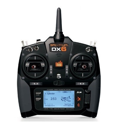DX6 6Channel DSMX Transmitter w/ AR610 Receiver, Mode 2 SPM6700 Spektrum