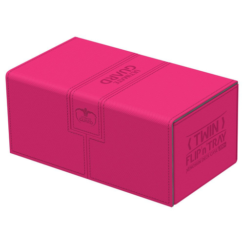 UGD010849 Deck Box Ultimate Guard Twin Flip n Tray Deck Case 200+ Standard Size XenoSkin Pink