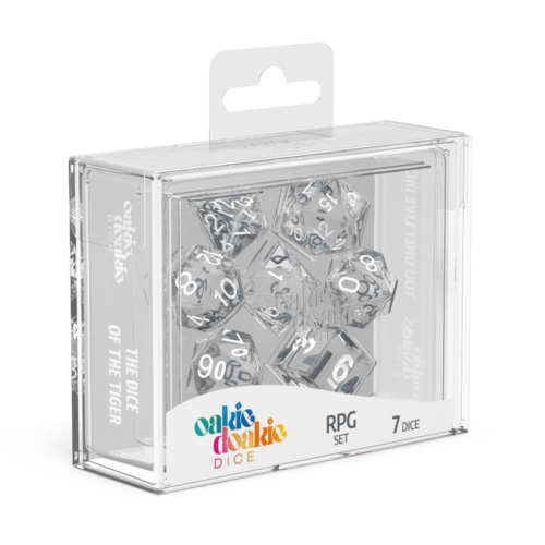 ODD500015 Oakie Doakie Dice RPG Set Translucent - Clear (7)