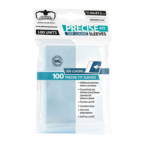 UGD010481	Ultimate Guard Precise-Fit Sleeves Side Loading Japanese Size