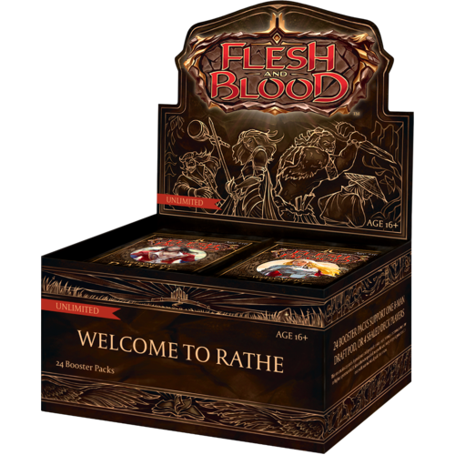 Flesh and Blood Welcome to Rathe Unlimited Booster Display