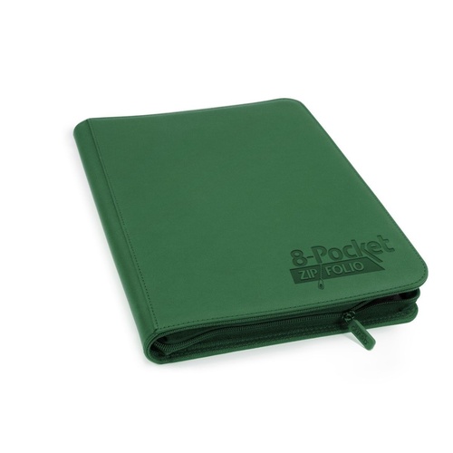 UGD010436 Ultimate Guard 8-Pocket ZipFolio XenoSkin Green Folder