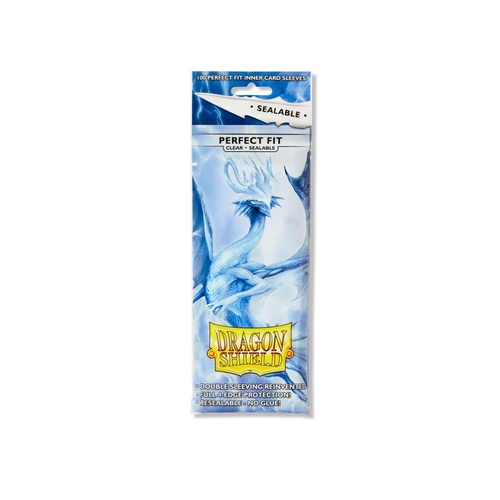 AT13201	Sleeves - Dragon Shield - Perfect Fit Sealable - Standard - Clear