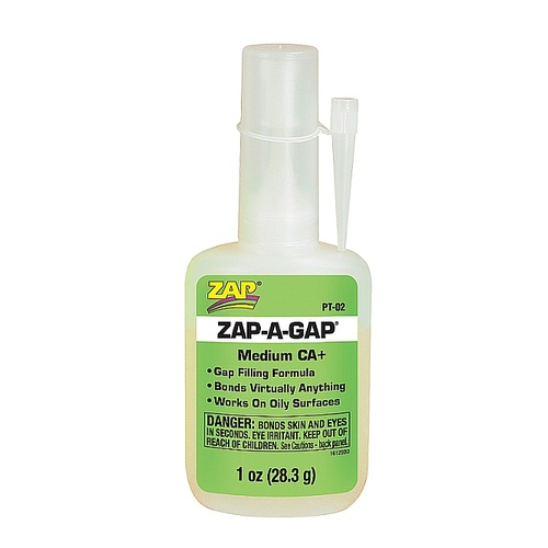 Adhesive ZAP-A-GAP CA+ 1oz Green PT02