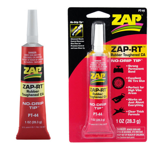 ZAP PT-44 1oz Rubber Cyano Glue PT44