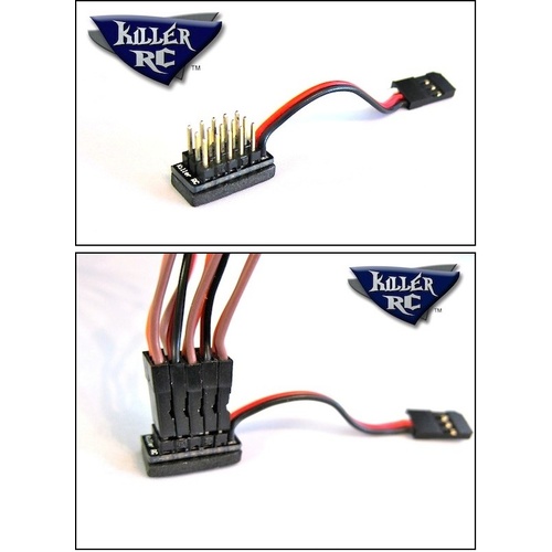 Killer-RC 5-Way Micro Splitter - Short Wire (2") TR247