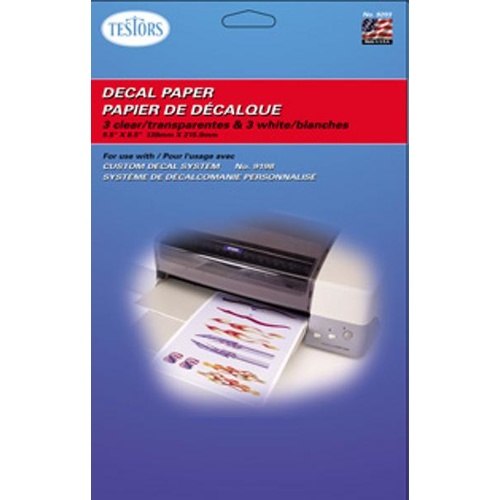 Decal Paper - Clear & White TT9203T