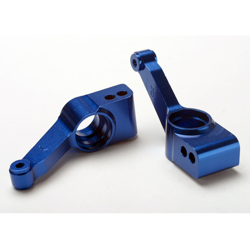 1952X Traxxas Carriers, stub axle (blue-anodized 6061-T6 aluminum) (rear) (2)