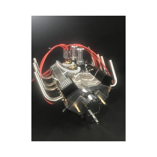 1/4 Scale V8 Engine with Twin Carburetors (PREORDER)