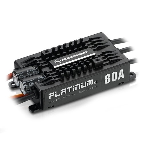 Hobbywing Platinum 80A V4 ESC 3-6S Heli/Air HW30203200