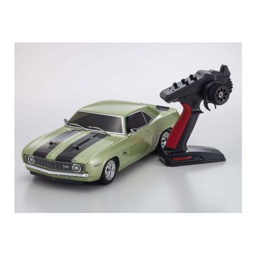 KYOSHO 1/10 FAZER MK2 1969 CHEVY CAMARO Z/28 FROST GREEN 4WD ELECTRIC RC CAR KYO-34418T2
