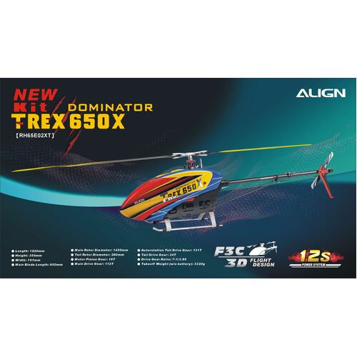RH65E02XW T-REX 650X KIT