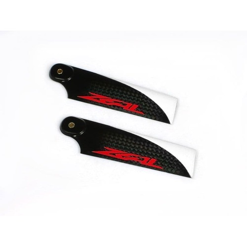 Zeal Carbon Fiber Tail Blades 85mm (Red) ZHR-085R