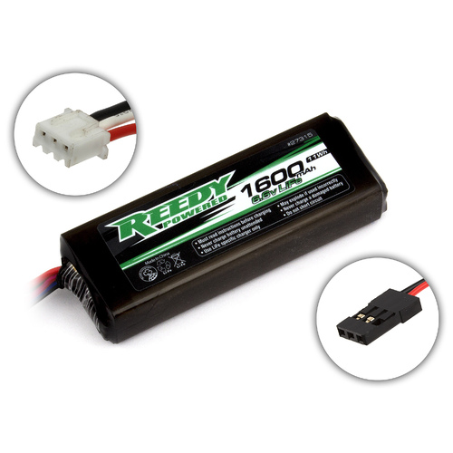 Reedy LiFe Pro 1600mAh 6.6V TX/RX Battery, flat 27315