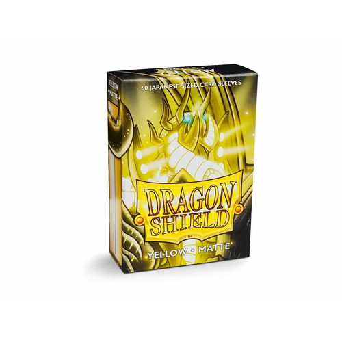 Sleeves - Dragon Shield Japanese - Box 60 - Yellow Matte AT11114
