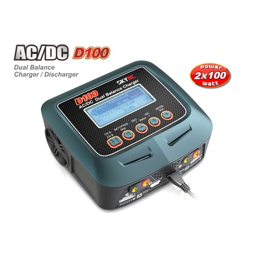 SkyRC D100 V2 AC/DC Dual Charger/Power Supply SK-100131