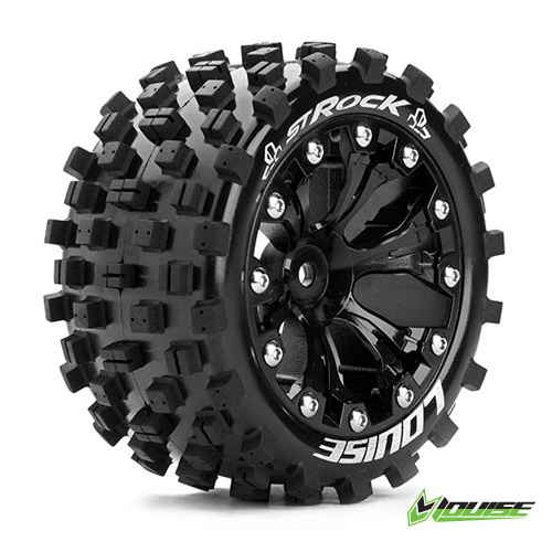 LT3273BH Louise ST-Rock 2.8" Tyre w/rim Black 12mm Hex