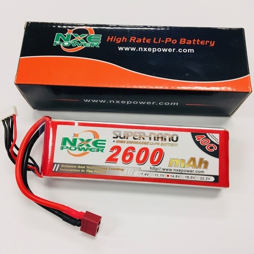 NXE 14.8V 2600MAH 40C SOFT CASE W/DEANS 2600SC404SDEAN