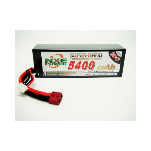 5400HC603SDEAN - NXE 11.1v 5400mah 60c H/case Lipo w/Dean
