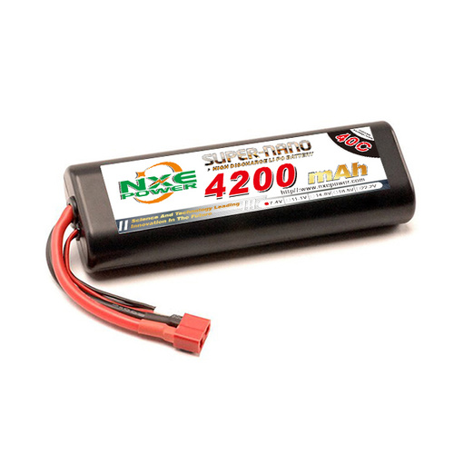 NXE4200HCR402SDEANS - NXE 7.4v 4200mah 40c Round Hard Case Deans