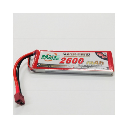 2600SC402SDEAN - NXE 7.4V 2600MAH 40C SOFT CASE W/DEANS