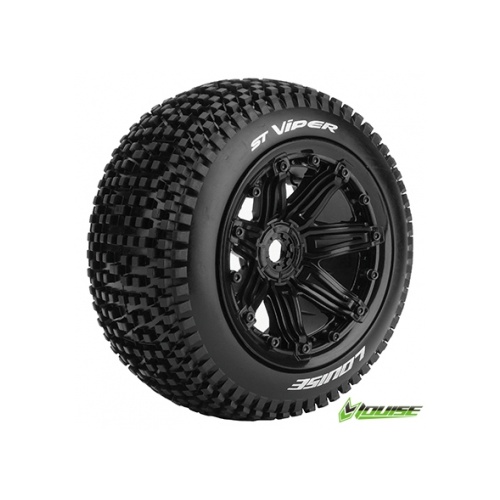 LT3289B Louise ST-Viper 1/8 Truggy Wheel & Tyre mounted (Pair)