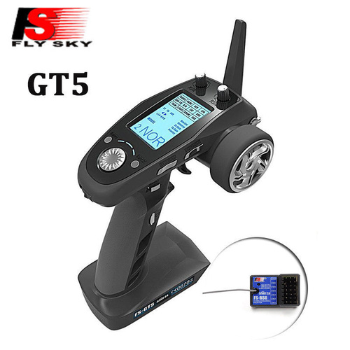 FS-GT5 Flysky FS-GT5 2.4G 6-Channel Transmitter w/ FS-BS6 Receiver Built-in Gyro Fail-Safe #FS-GT5+BS6