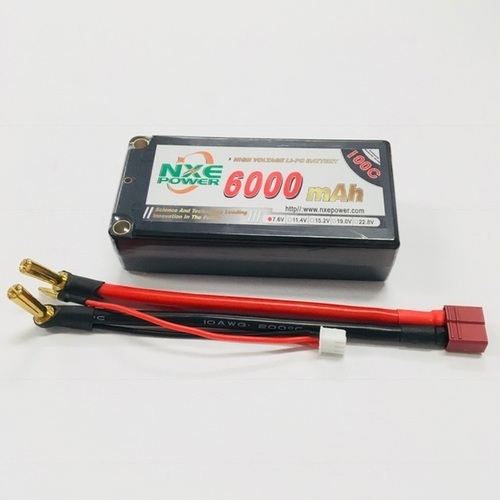 NXE HV SHORTY HC 6000mah 100c(5mm+ Dean) 6000HC1002SDEAN