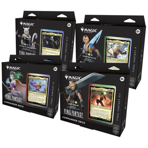 1 X Magic The Gathering: Final Fantasy Commander Deck Random 
