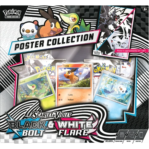 Pokemon Trading Card Game: Scarlet and Violet Black Bolt and White Flare Poster Collection